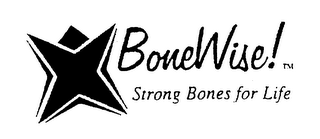 BONEWISE! STRONG BONES FOR LIFE logo