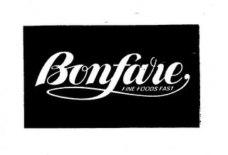 BONFARE FINE FOODS FAST logo