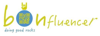 BONFLUENCER DOING GOOD ROCKS logo