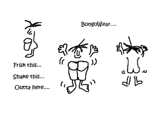 BONGOWEAR FRISK THISSHAKEOUTTA HERE logo