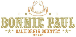 BONNIE PAUL CALIFORNIA COUNTRY EST. 2016 logo