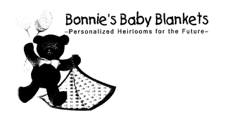 BONNIE'S BABY BLANKETS -PERSONALIZED HEIRLOOMS FOR THE FUTURE logo