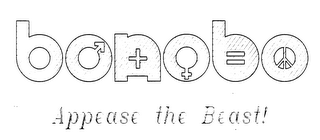 BONOBO APPEASE THE BEAST! logo