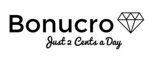 BONUCRO JUST 2 CENTS A DAY logo