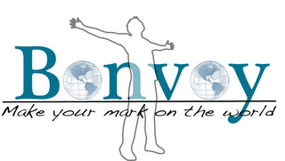 BONVOY MAKE YOUR MARK ON THE WORLD logo