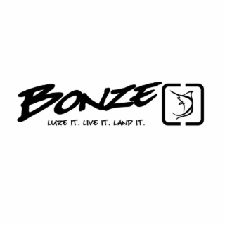 BONZE LURE IT. LIVE IT. LAND IT. logo