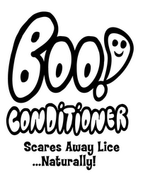 BOO! CONDITIONER SCARES AWAY LICE...NATURALLY! logo
