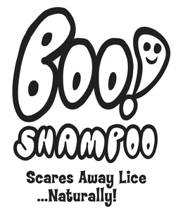 BOO! SHAMPOO SCARES AWAY LICE....NATURALLY! logo
