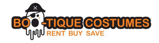 BOO-TIQUE COSTUMES RENT BUY SAVE logo