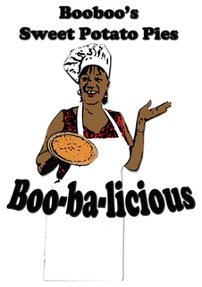 BOOBOO'S SWEET POTATO PIES BOO-BA-LICIOUS logo