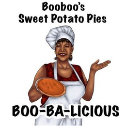 BOOBOO'S SWEET POTATO PIES BOO-BA-LICIOUS logo