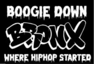 BOOGIE DOWN BRONX WHERE HIPHOP STARTED logo