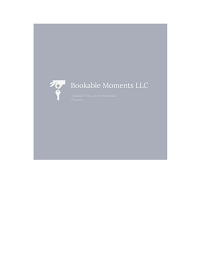 BOOKABLE MOMENTS LLC TRANSFORM YOUR LIFE INTO MEMORABLE MOMENTS logo
