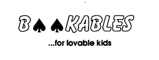 BOOKABLES ...FOR LOVABLE KIDS logo