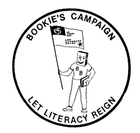 BOOKIE'S CAMPAIGN LET LITERACY REIGN B B logo