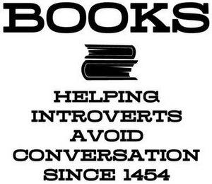 BOOKS HELPING INTROVERTS AVOID CONVERSATION SINCE 1454 logo