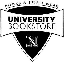 BOOKS & SPIRIT WEAR UNIVERSITY BOOKSTORE N logo