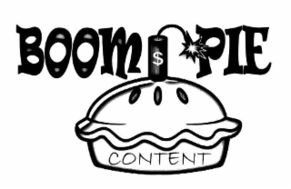 BOOM PIE CONTENT $ logo