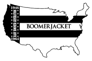 BOOMERJACKET BABY BOOMER GENERATION 1946 1964 logo