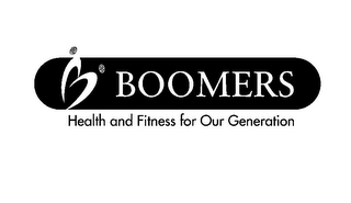 BOOMERS HEALTH AND FITNESS FOR OUR GENERATION logo