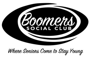 BOOMERS SOCIAL CLUB WHERE SENIORS COME TO STAY YOUNG logo