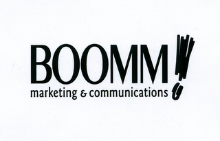 BOOMM! MARKETING & COMMUNICATIONS logo