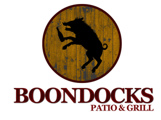 BOONDOCKS PATIO & GRILL logo