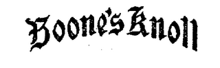 BOONE'S KNOLL logo