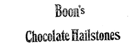 BOON'S CHOCOLATE HAILSTONES logo