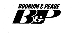 BOORUM & PEASE B&P logo