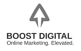 BOOST DIGITAL ONLINE MARKETING. ELEVATED. logo