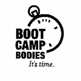 BOOT CAMP BODIES IT'S TIME. logo