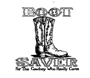 BOOT SAVER FOR THE COWBOY WHO REALLY CARES logo