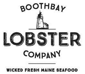 BOOTHBAY LOBSTER COMPANY WICKED FRESH MAINE SEAFOOD logo