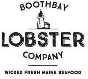 BOOTHBAY LOBSTER COMPANY WICKED FRESH MAINE SEAFOOD logo