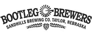 BOOTLEG BREWERS SANDHILLS BREWING CO. TAYLOR, NEBRASKA logo
