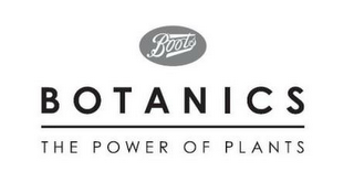 BOOTS BOTANICS THE POWER OF PLANTS logo
