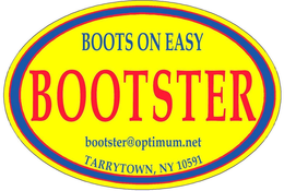 BOOTSTER BOOTS ON EASY BOOTSTER@OPTIMUM.NET TARRYTOWN, NY 10591 logo