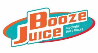 BOOZE JUICE ALCOHOLIC JUICE BOXES logo