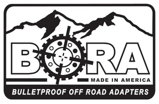 BORA MADE IN AMERICA BULLETPROOF OFF ROAD ADAPTERS logo