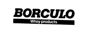 BORCULO WHEY PRODUCTS logo