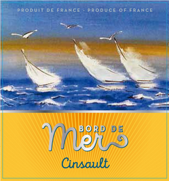 BORD DE MER CINSAULT PRODUIT DE FRANCE - PRODUCE OF FRANCE logo