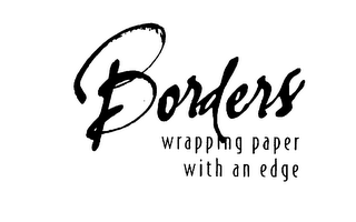 BORDERS WRAPPING PAPER WITH AN EDGE logo
