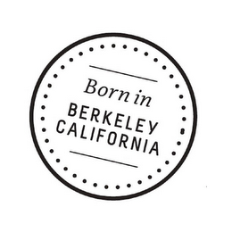 BORN IN BERKELEY CALIFORNIA logo