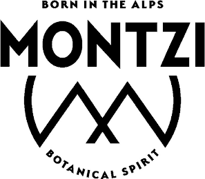 BORN IN THE ALPS MONTZI BOTANICAL SPIRIT logo