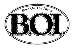 BORN ON THE ISLAND B.O.I. logo