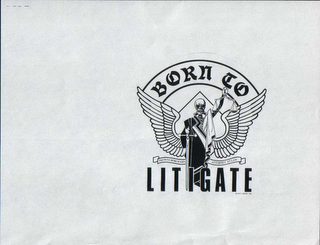 BORN TO LITIGATE THOMAS BORCHARD ATTORNEY AT LAW logo