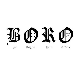 BORO BE ORIGINAL RARE OFFICIAL logo