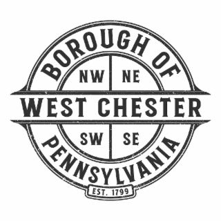 BOROUGH OF WEST CHESTER PENNSYLVANIA EST. 1799 NW NE SW SE logo