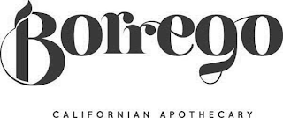 BORREGO CALIFORNIAN APOTHECARY logo